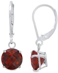 MaxColor - 10k 2.10 Ct. Tw. Garnet Dangle Earrings - Lyst