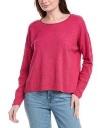 Eileen Fisher - Box Linen-Blend Top - Lyst
