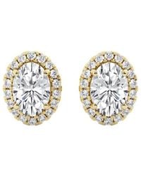 Lab Grown Diamonds - 14K 3.50 Ct. Tw. Lab-Grown Diamond Studs - Lyst