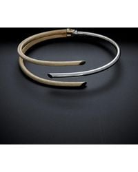 Italian Gold - 14k Two-tone Cuff - Lyst