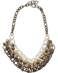 Kenneth Jay Lane - 22k Plated Link Necklace - Lyst