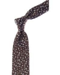 Canali - Floral/ Dots Reversible Silk Tie - Lyst