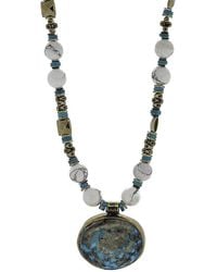 Ebru Jewelry - One Of A Kind Plated Hematite Beaded Necklace - Lyst