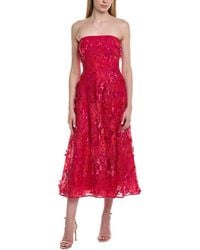 Teri Jon - Sleeveless Midi Dress - Lyst