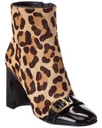 Tod's - Haircalf & Leather Bootie - Lyst