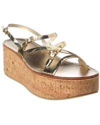 Tod's - Leather Wedge Sandal - Lyst