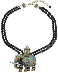 Eye Candy LA - The Luxe Collection Raja Elephant Agate Beaded Necklace - Lyst