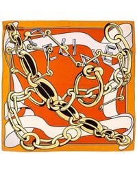 Celine - Square Silk Scarf - Lyst