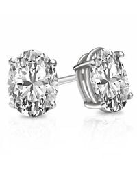 Suzy Levian CZ Jewelry - Suzy Levian Silver Cz Studs - Lyst