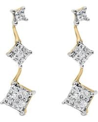 Haus of Brilliance - 14K 1.00 Ct. Tw. Diamond Dangle Earrings - Lyst
