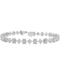 Lab Grown Diamonds - 14K 11.36 Ct. Tw. Lab-Grown Diamond Tennis Bracelet - Lyst