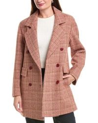 Fleurette - Double Breasted Wool Coat - Lyst