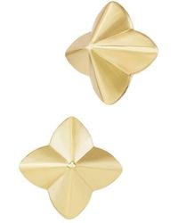 Savvy Cie - 18K Plated Stud Earrings - Lyst