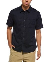 Vince - Linen-Blend Button-Down Shirt - Lyst