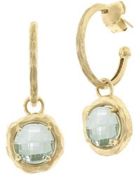 Reiss - 14K 6.50 Ct. Tw. Diamond & Amethyst Charm Earrings - Lyst