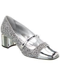Jimmy Choo - Elisa 45 Glitter & Leather Pump - Lyst