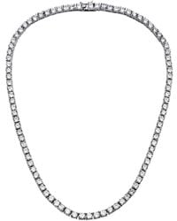 Rachel Glauber - Plated Tennis Necklace - Lyst