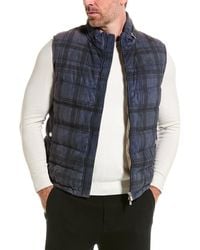 Brunello Cucinelli - Leather Down Puffer Vest - Lyst