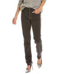 Rag & Bone Cotton Maya Worn Black High-rise Ankle Slim Jean | Lyst Canada