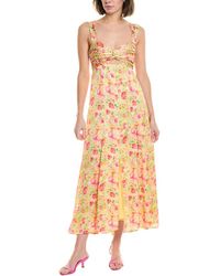 Astr - Twist Bust Midi Dress - Lyst