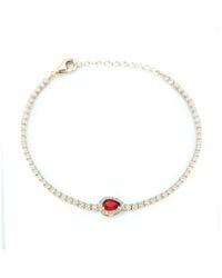 Sphera Milano - 14k Over Silver Cz Tennis Bracelet - Lyst
