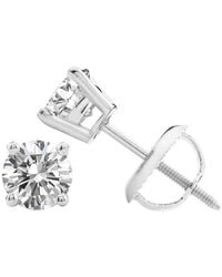 MaxColor - 14K 0.75 Ct. Tw. Lab-Grown Diamond Stud Earrings - Lyst