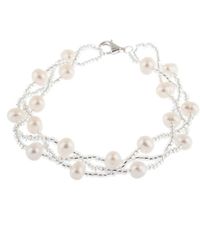 Splendid - Rhodium Over Silver 6-7mm Pearl Bracelet - Lyst
