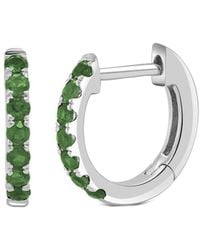 Sabrina Designs - 14K 0.22 Ct. Tw. Emerald Huggie Earrings - Lyst
