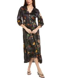 Johnny Was - Bishop Sleeve Chevron Tiered Dress - Lyst