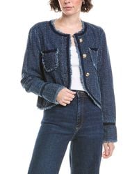 Cinq À Sept - Boucle Denim Zanda Jacket - Lyst