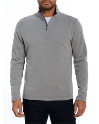Mens Clothing Sweaters and knitwear Zipped sweaters Grey for Men Bench plinth 1/4 Zip Sweat in Charcoal Marl 