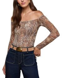 L'Agence - Peonie Off Shoulder Bodysuit - Lyst