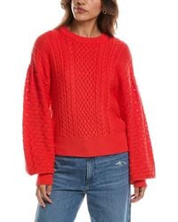 525 America - Cable Knit Sweater - Lyst
