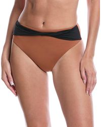 WeWoreWhat - Belted Twist High-Rise Bikini Bottom - Lyst