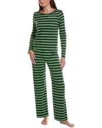 Cozyland by Morgan Lane - 2Pc Elphaba Stripe Long Pajama Set - Lyst