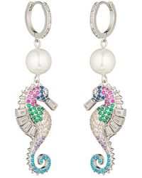 Eye Candy LA - The Luxe Collection Cz Drop Earrings - Lyst