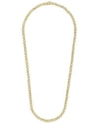 Sterling Forever - 14k Plated Cz Helene Tennis Necklace - Lyst