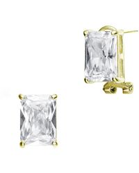 Genevive Jewelry - 14k Over Silver Cz Earrings - Lyst