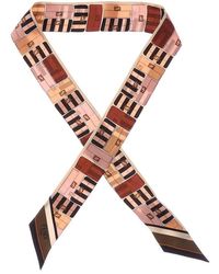 Fendi - Wrappy Silk Scarf - Lyst