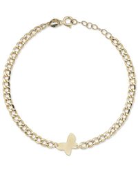 Ember Fine Jewelry - 14k Butterfly Curb Chain Bracelet - Lyst