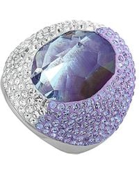 Swarovski Crystal Stainless Steel Ring - Purple