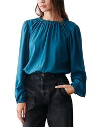 Bella Dahl - Relaxed Fit Elastic Shirred Top - Lyst