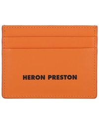 Heron Preston - Hp Tape Ns Leather Card Holder Wallet - Lyst