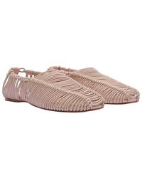 FARM Rio - Macrame Leather Ballerina Flat - Lyst