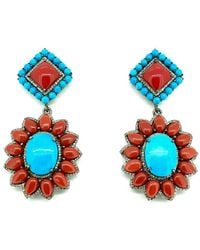 Arthur Marder Fine Jewelry - 14k & Silver 1.50 Ct. Tw. Diamond & Gemstone Earrings - Lyst