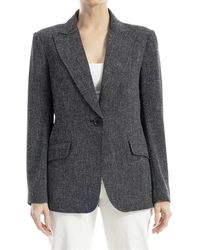 Max Studio - Double Weave Linen-Blend Jacket - Lyst