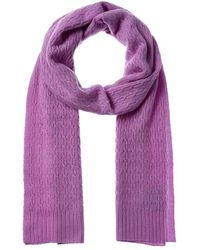 Forte - Fashion Cable Texture Stitch Cashmere Scarf - Lyst