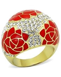 Alamode Jewelry - Plated Stainless Steel Ring - Lyst