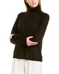 Vince Raglan Wool-blend Turtleneck - Black
