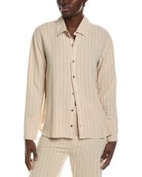 Chaser Brand - Helena Linen-Blend Button-Down Shirt - Lyst